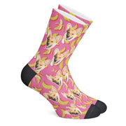 twodogs.ch-Personalisierte "Bananen" Socken