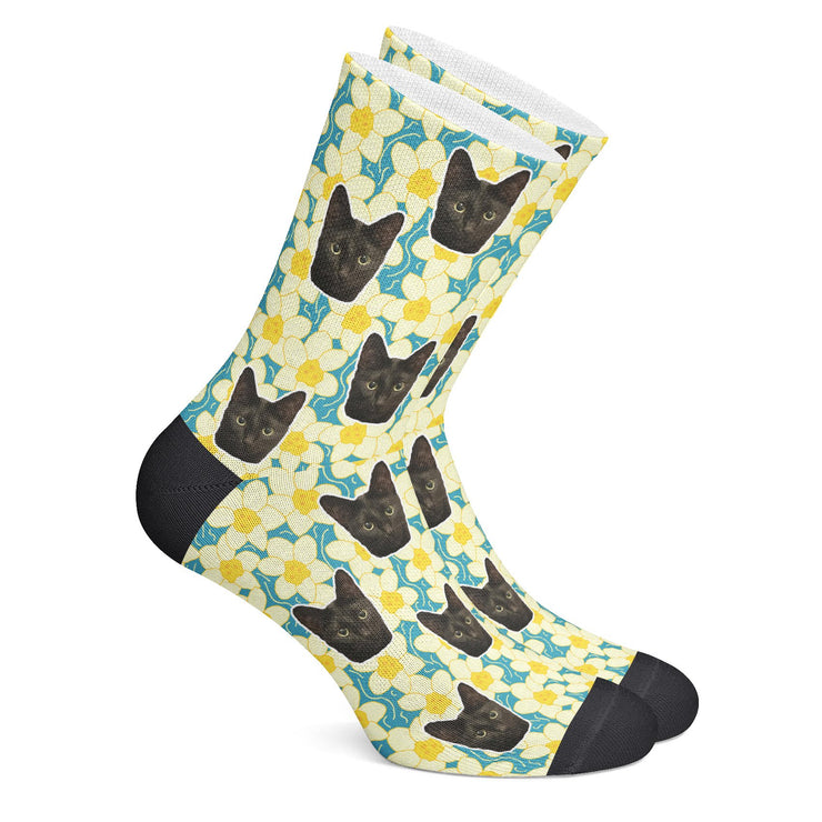 twodogs.ch-Personalisierte "Osterblumen" Socken