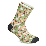 twodogs.ch-Personalisierte "Santa's Favorite" Socken
