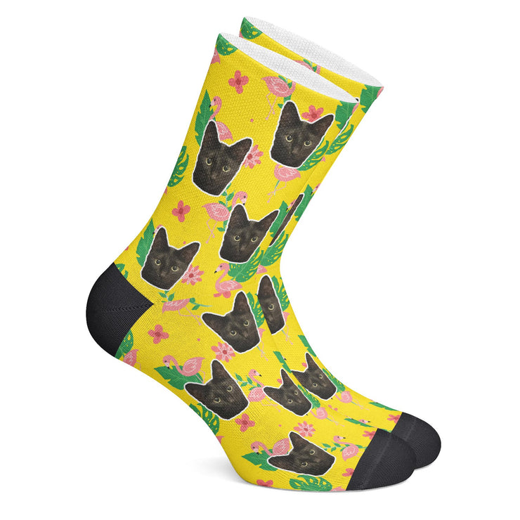twodogs.ch-Personalisierte "Tropisch" Socken
